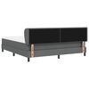 vidaXL Cama tipo Box Spring con colch&oacute;n Gris oscuro 180 x 200 cm tela