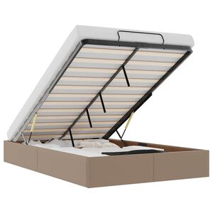 vidaXL Estructura cama otomana sin colch&oacute;n cappucino 120x200 cm