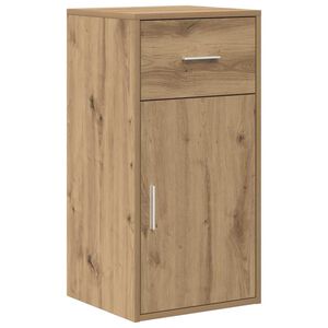 vidaXL Aparador con caj&oacute;n Roble artesanal 38 x 34 x 75 cm