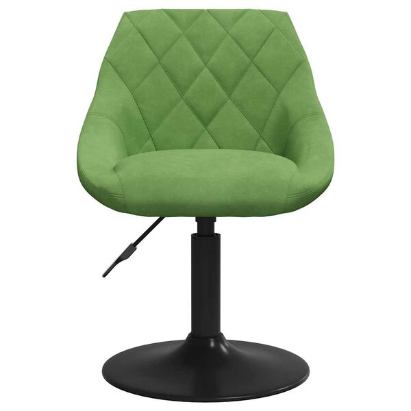 vidaXL Sillas de comedor giratorias 4 unidades terciopelo verde claro