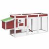 vidaXL Gallinero madera maciza de pino moca 204x50x84 cm