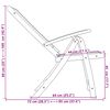vidaXL Sillas de jardín plegables 2 uds madera maciza acacia textileno