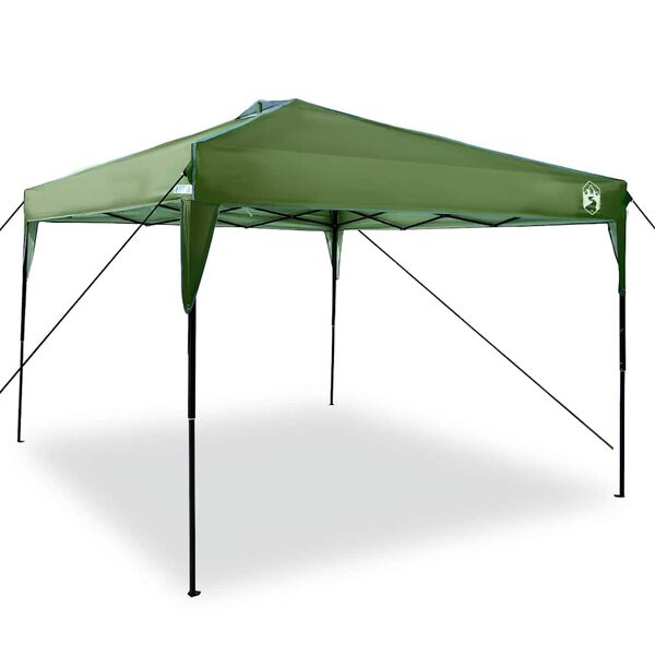 vidaXL Carpa Dosel Manual Verde 290 x 290 x 251 cm tela