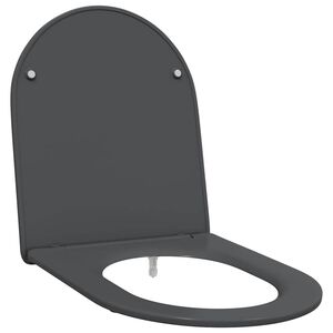 vidaXL Asiento de WC Antracita 44 x 36,4 x 3,4 cm Duroplast