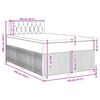 vidaXL Cama box spring con colch&oacute;n terciopelo negro 120x190 cm