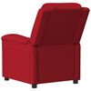 vidaXL Sill&oacute;n de masaje de terciopelo rojo tinto