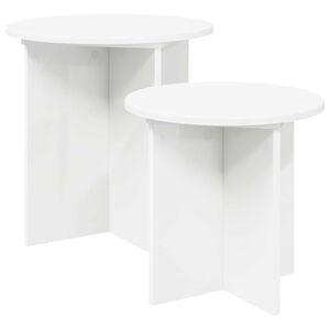 vidaXL Conjunto de mesas auxiliares 2 uds. &Oslash; 45 x 45 cm