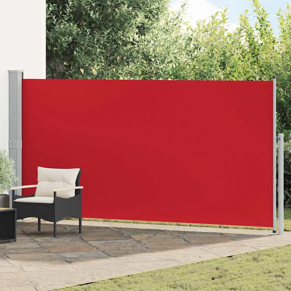 vidaXL Toldo lateral retr&aacute;ctil 160x500 cm rojo