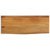 vidaXL Tablero de mesa borde natural madera maciza mango 90x40x2,5 cm