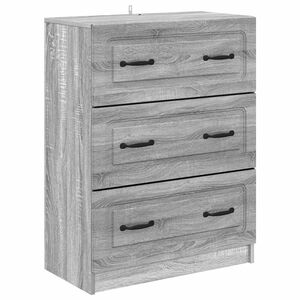 vidaXL Cajonera Gris Sonoma 66 x 34,5 x 87 cm Madera de Ingenier&iacute;a