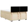 vidaXL Cama box spring con colch&oacute;n tela color crema 140x190 cm