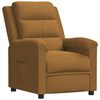 vidaXL Sill&oacute;n reclinable terciopelo marr&oacute;n