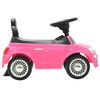 vidaXL Coche correpasillos Fiat 500 rosa