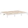 vidaXL Estructura de cama familiar sin colch&oacute;n blanco 270x200 cm