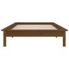vidaXL Estructura cama individual madera maciza marr&oacute;n miel 75x190 cm