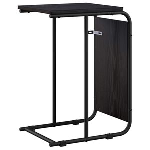vidaXL Mesa lateral Roble Negro 40 x 31 x 55 cm Madera de ingenier&iacute;a