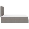 vidaXL Estructura de cama otomana colch&oacute;n tela gris pardo 140x190cm
