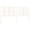 vidaXL Cabecero de cama madera maciza de pino blanco 205,5x4x100 cm