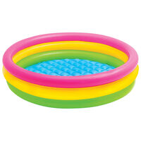 Intex Piscina inflable con 3 anillos Sunset 147x33 cm