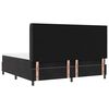 vidaXL Cama tipo Box Spring con colch&oacute;n Negro 200 x 200 cm Terciopelo