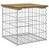 vidaXL Banco jard&iacute;n dise&ntilde;o gaviones madera pino impregnada 43x44x42 cm