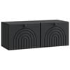 vidaXL Mueble para TV de pared Negro 78,5 x 31 x 30 cm
