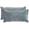 vidaXL Funda de almohada 2 uds. HOUTEN Azul Claro 40 x 80 cm