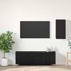 vidaXL Mueble de TV de Pared Roble Negro 30,5 x 30 x 60 cm