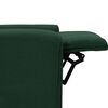 vidaXL Sill&oacute;n de masaje el&eacute;ctrico tela verde oscuro