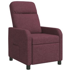 vidaXL Recliner Morado Tela