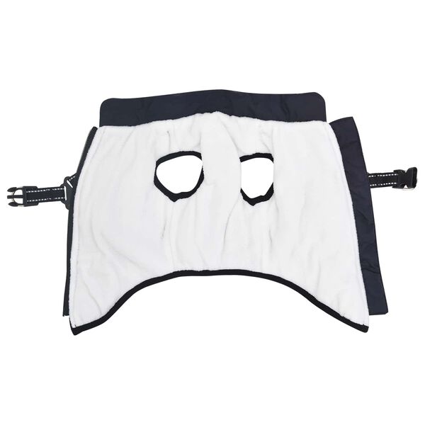 vidaXL Abrigo para Perros Azul marino L36 Vell&oacute;n y poli&eacute;ster