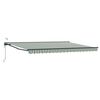 vidaXL Toldo Retr&aacute;ctil El&eacute;ctrico Verde, Blanco, Antracita 5 x 3,5 m
