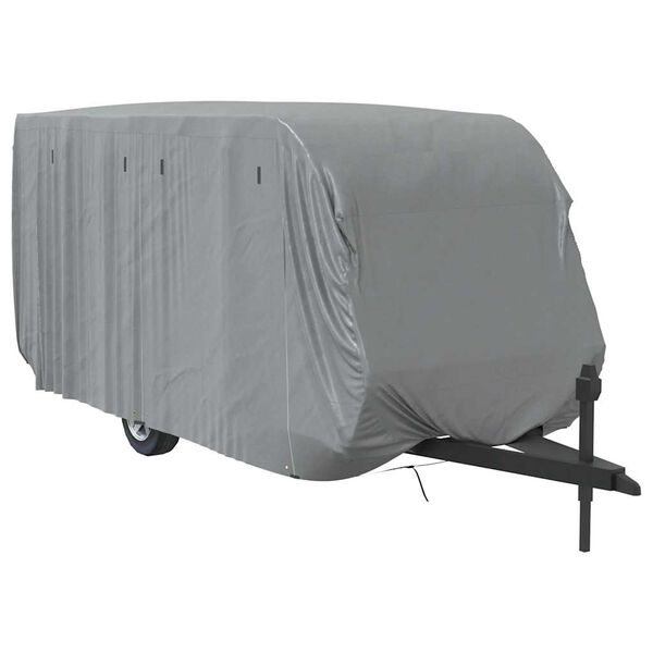vidaXL Funda para caravana tela no tejida gris 550x250x220 cm