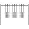 vidaXL Cerca con Anillo de Pinchos HORST 200 x 150 cm Negro