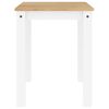 vidaXL Mesa de comedor Panama madera maciza pino blanco 112x60x75 cm