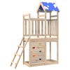 vidaXL Torre de Juego Natural Madera de Pino Maciza
