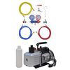 vidaXL Bomba de vac&iacute;o 100 L/min man&oacute;metros de 2 v&iacute;as kit herramientas
