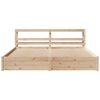 vidaXL Estructura de cama con cabecero madera maciza pino 180x200 cm