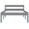 vidaXL Estructura de cama con 2 cajones madera de pino gris 90x200 cm