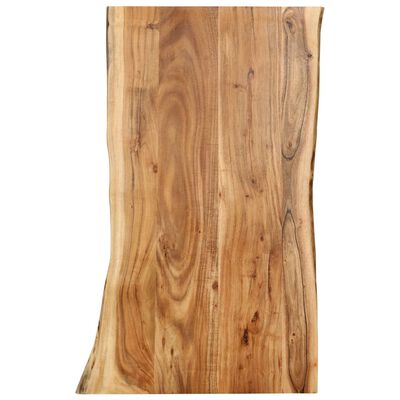 vidaXL Superficie de mesa de madera maciza de acacia 100x(50-60)x2,5 cm