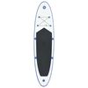 vidaXL Juego de tabla de paddle surf hinchable azul y blanco