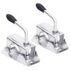 vidaXL Abrazaderas rueda jockey 2 uds acero galvanizado 13,5x6,5x14 cm