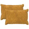 vidaXL Funda de almohada 2 uds. HOUTEN Amarillo 40 x 60 cm