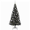 vidaXL Árbol de Navidad con 300 LED con soporte Negro 180 cm PVC