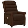 vidaXL Sill&oacute;n de masaje cuero sint&eacute;tico marr&oacute;n
