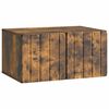 vidaXL Mueble de TV de pared 59,5 x 41 x 30 cm Roble Ahumado