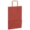 vidaXL Bolsas de papel con asas 250 uds rojo 21x11x31 cm