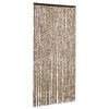 vidaXL Cortina mosquitera beige y marr&oacute;n chenilla 100x220 cm
