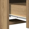 vidaXL Mesa Tocador con caj&oacute;n 2 pcs Marr&oacute;n Madera de ingenier&iacute;a