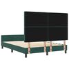 vidaXL Cama tipo Box Spring Verde oscuro 140 x 200 cm Terciopelo
